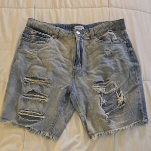 New Distressed Denim Shorts
